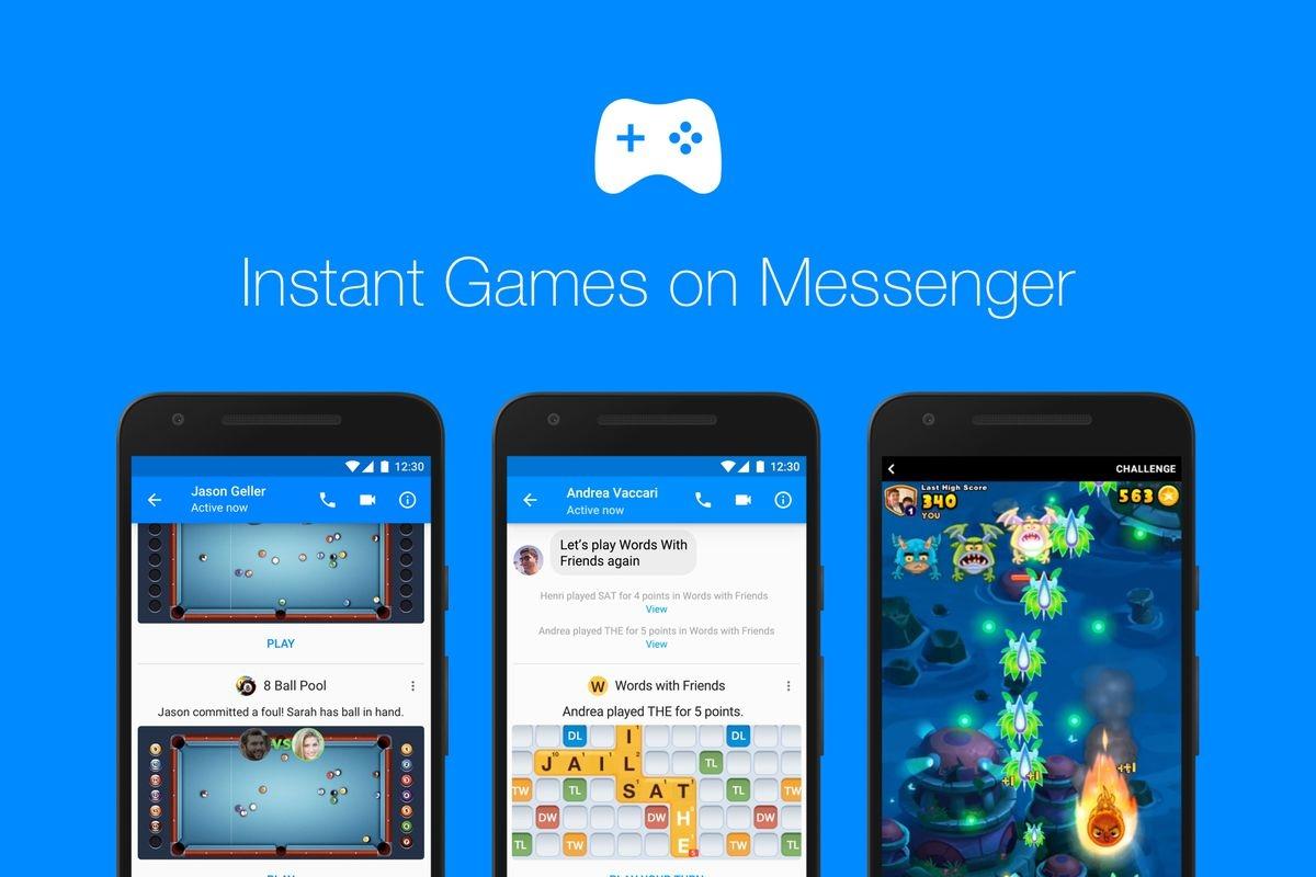 Facebook Messenger пополняется новыми играми