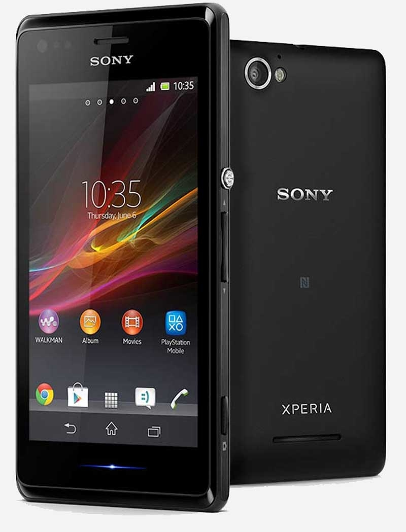 Смартфон Sony C1905 Xperia M, цена телефона. Цвет черный