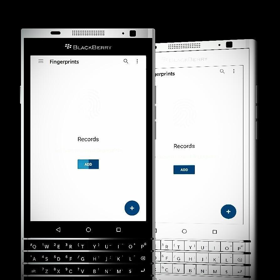 Рендеры BlackBerry Mercury со сканером отпечатков пальцев в кнопке пробела?