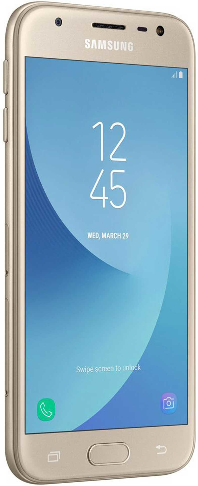 Смартфон Samsung Galaxy J3 2017 SM-J330F, цена телефона. Цвет голубой