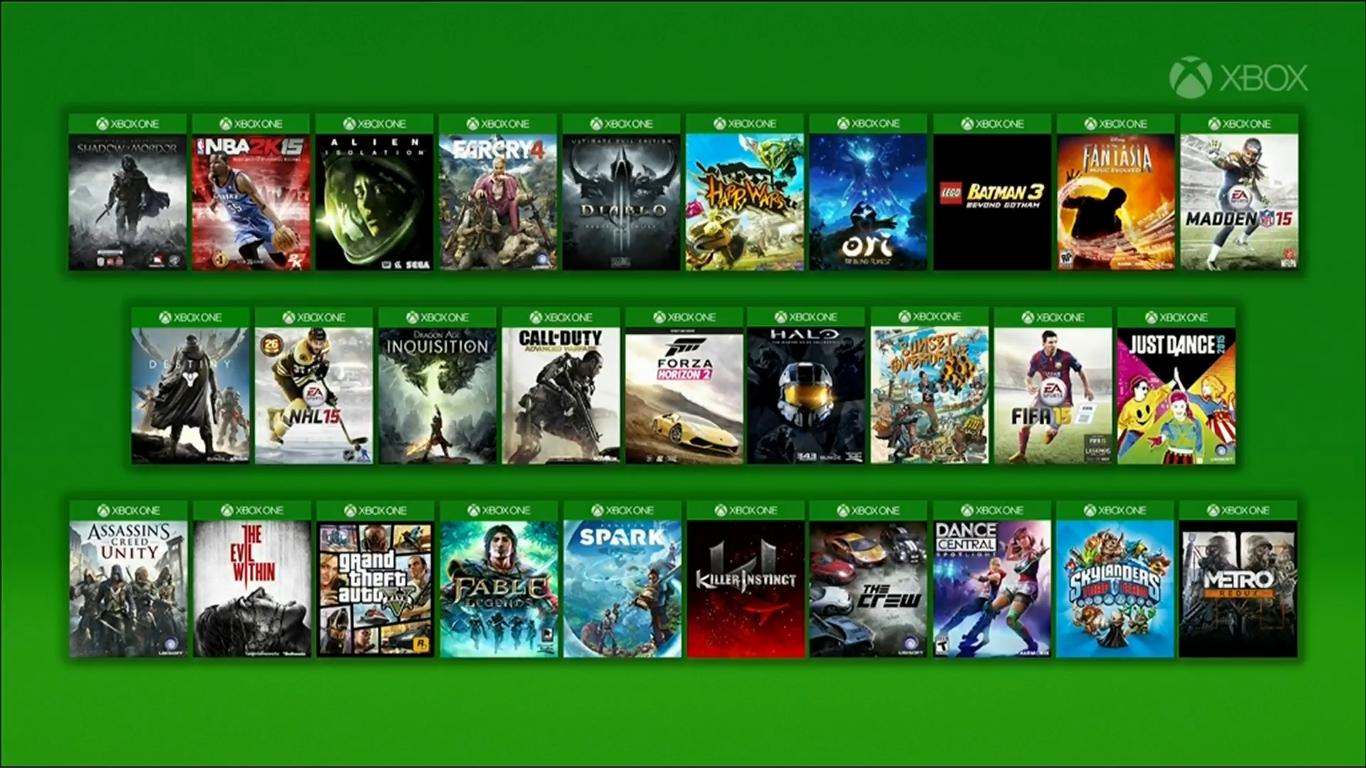 Первые игры на новый Xbox One