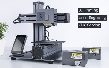 С Mooze вы можете печатать, вырезать и гравировать (даже на еде)