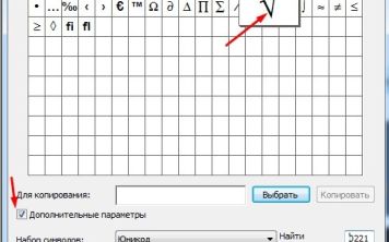 Как пишется корень квадратный на клавиатуре?