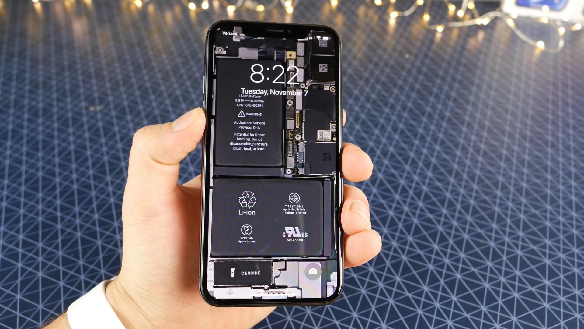 Видео: как сделать прозрачный iPhone X?