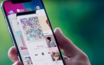 Видео смены приложений iPhone X
