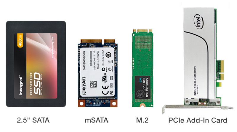 SSD: виды и форм-факторы