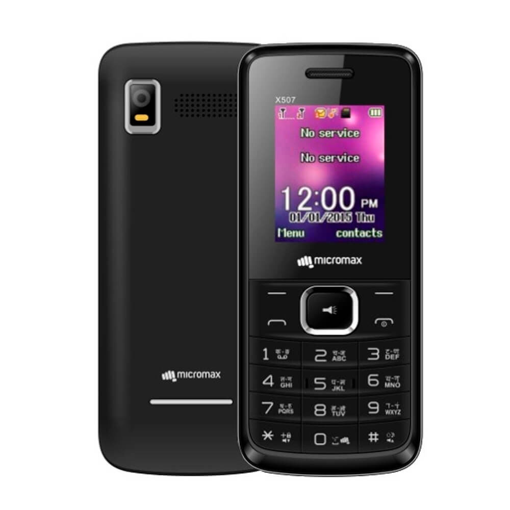 Мобильный телефон Micromax X507, цена. Цвет черный