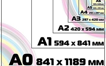 Размер листа формата А4 в сантиметрах (см)