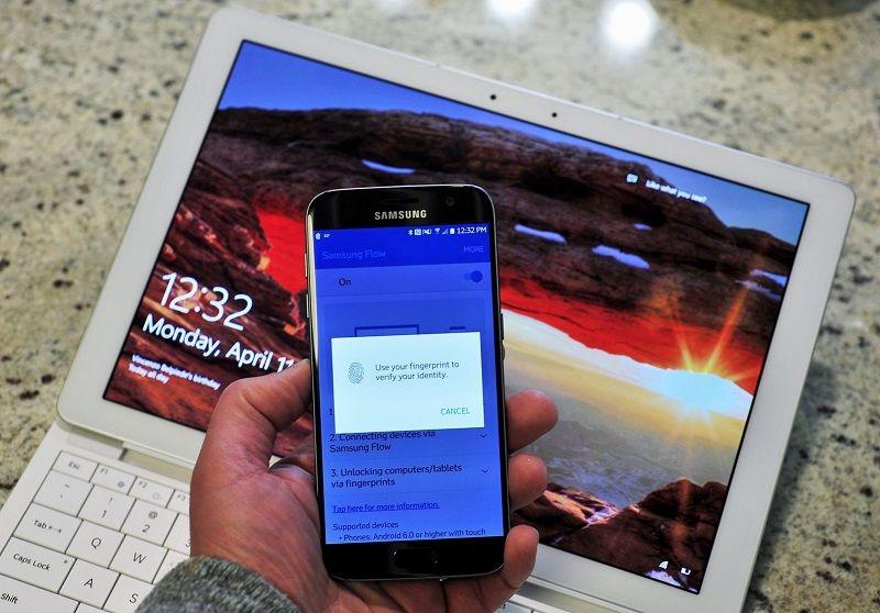 Как разблокировать ПК с помощью сканера отпечатков пальцев смартфона Samsung Galaxy S8