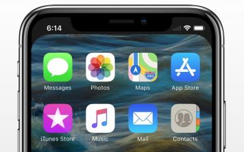 Как убрать верхнюю вставку на экране iPhone X?
