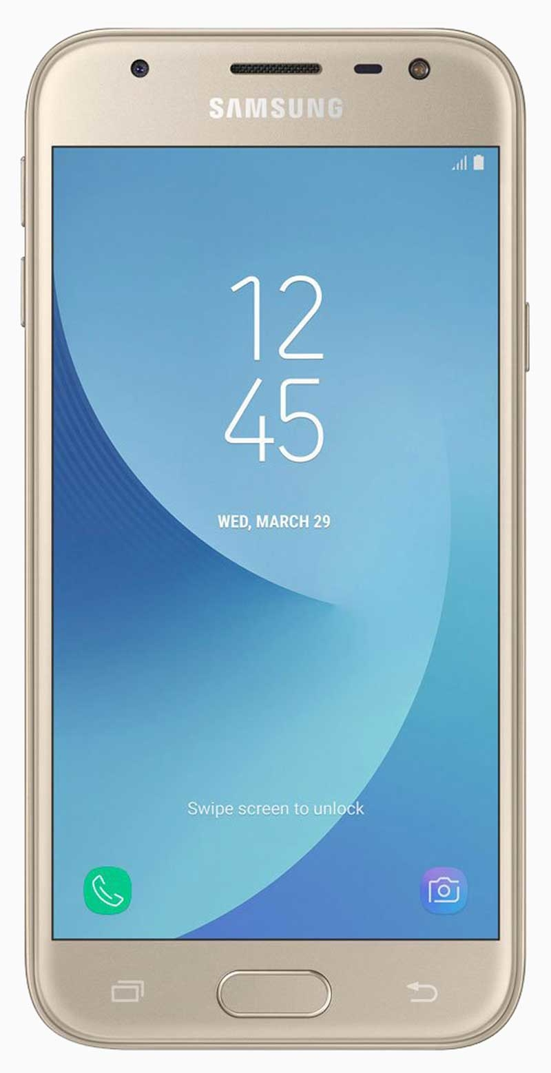 Смартфон Samsung Galaxy J3 2017 SM-J330F, цена телефона. Цвет золотой