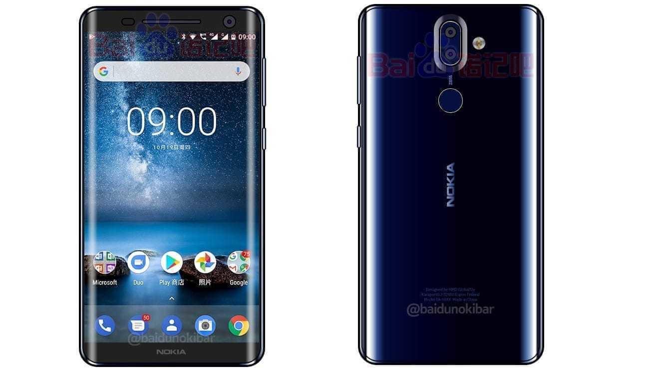 Nokia 9 показали в синем цвете