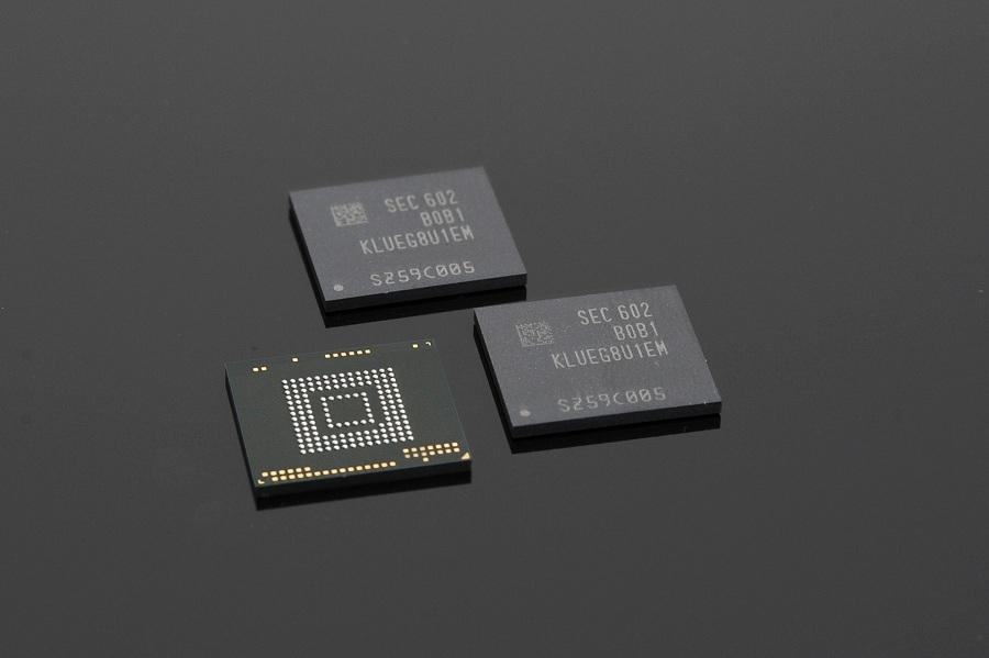 Samsung начинает производство первых 512GB eUFS чипов для мобильных устройств
