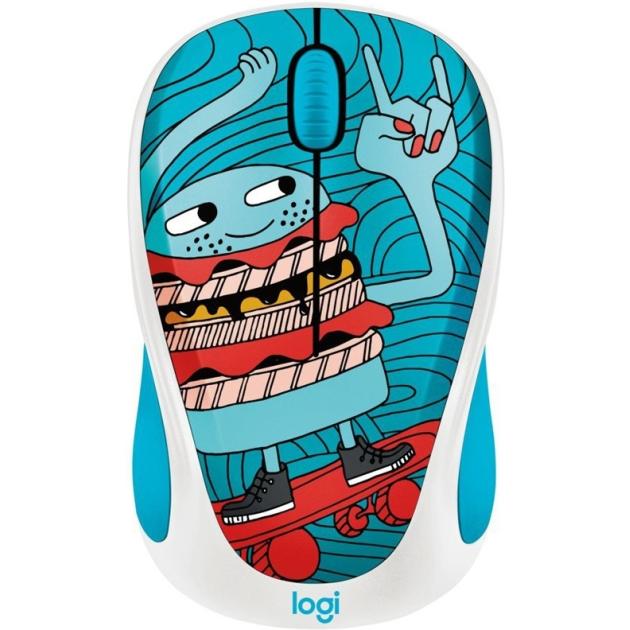 

Logitech Wireless Mouse M238 Doodle Collection Skateburger