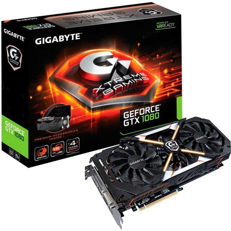 GIGABYTE GeForce GTX 1080 Extreme 8192Мб, GDDR5X, PCI-E 16x 3.0