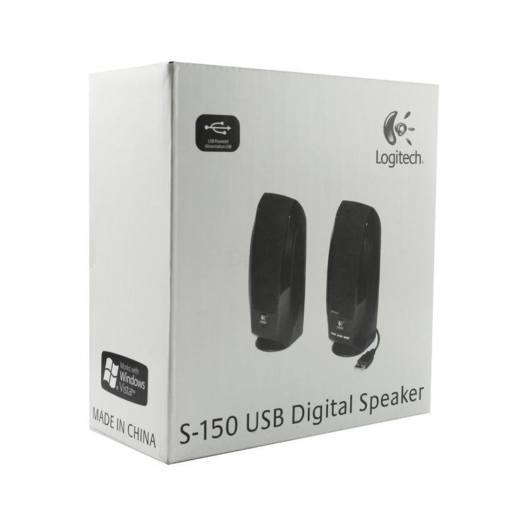 Logitech S150, 2.0, RCA, Пластик