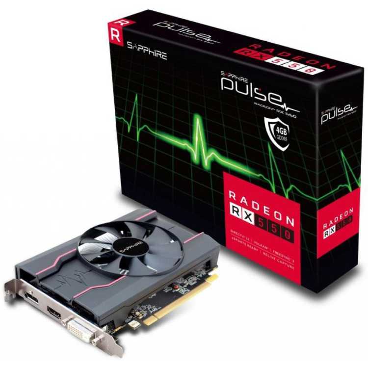 SAPPHIRE PULSE Radeon RX 550 2GD5 4096Мб, Retail