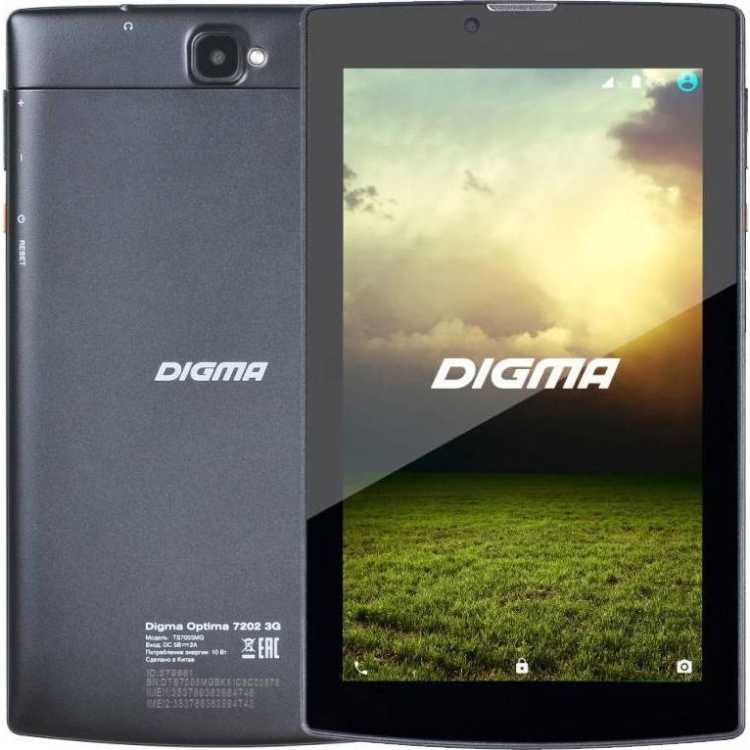 Digma Optima 7202 3G Wi-Fi и 3G, Wi-Fi, 8Гб