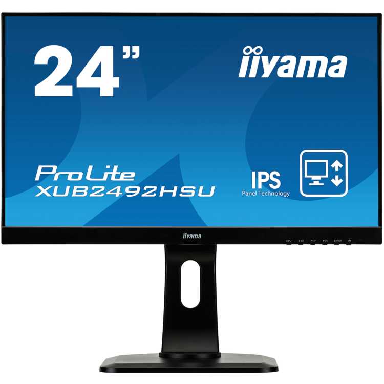 Iiyama ProLite XUB2492HSU-B1 1920х1080пикс., 23.8", Встроенные колонки, HDMI, DisplayPort