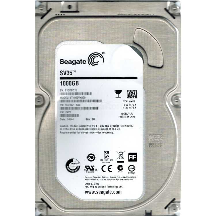 Seagate ST1000VX000 1000Гб, 3.5" HDD