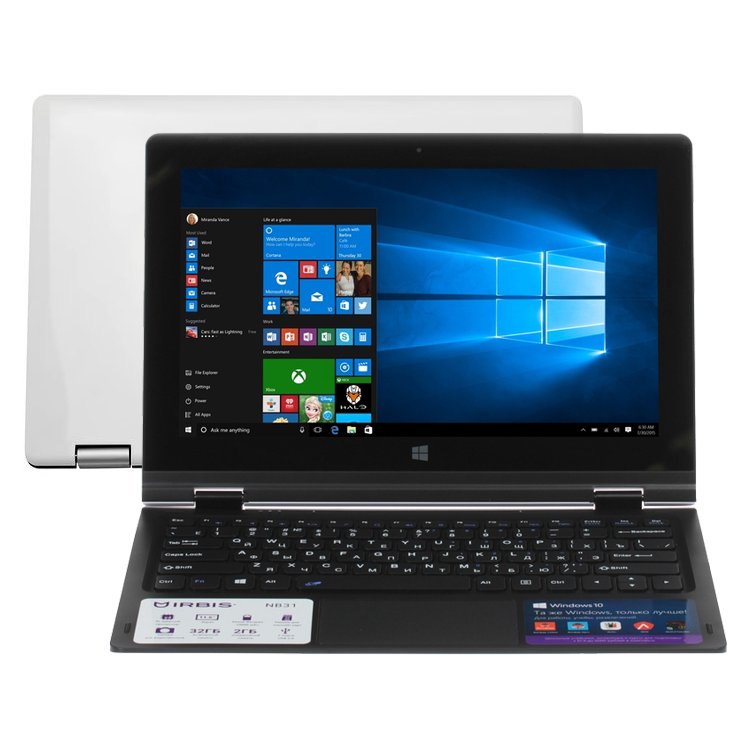 IRBIS NB31 11.6", Intel Atom, 1830МГц, 2Гб RAM, 32Гб, Windows 10