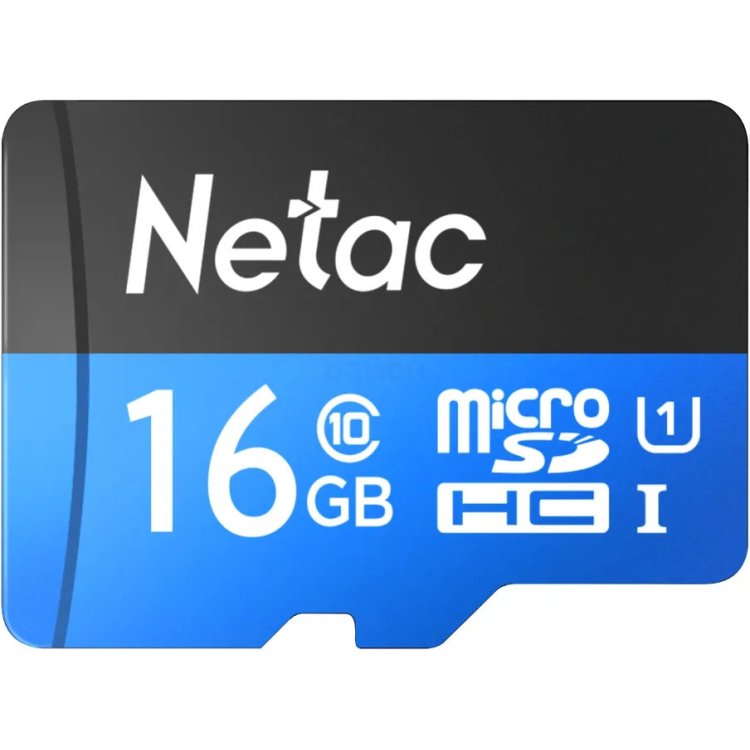 Карта памяти Netac MicroSD 16GB U1C10 80Mb/s