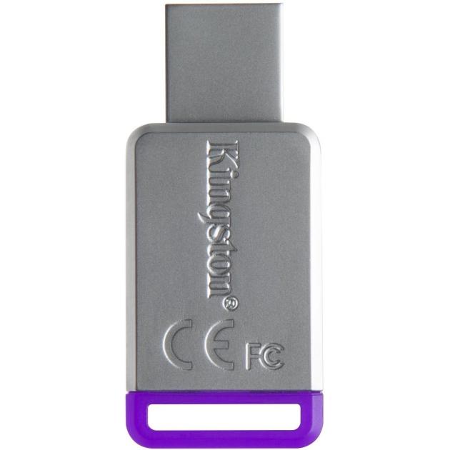 

Kingston DT50 8Гб, Бежевый, металл, USB 3.1