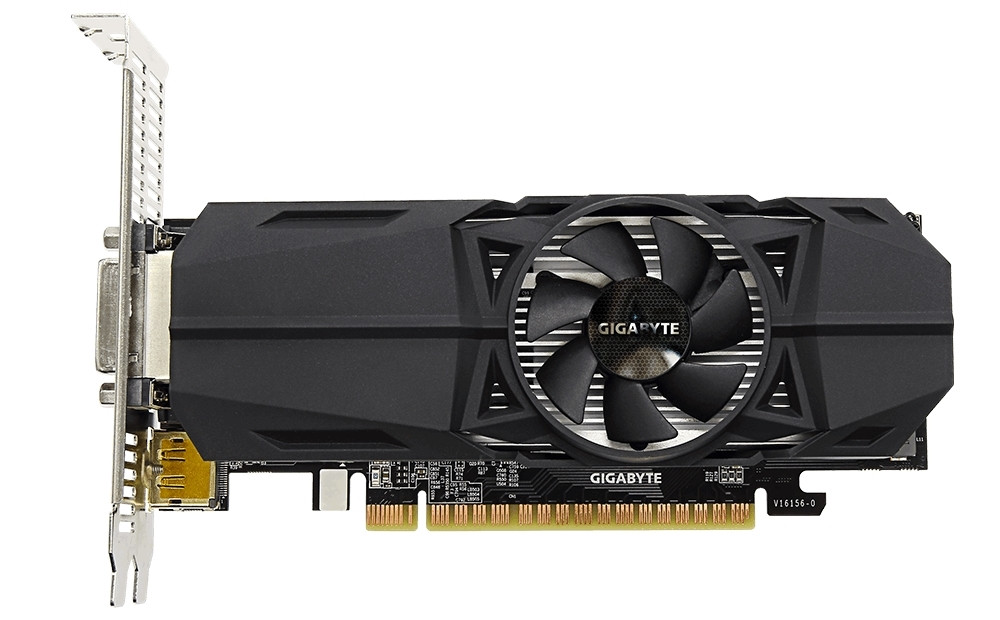 Gigabyte GeForce GTX 1050 OC Low Profile 2G GV N1050OC 2GL