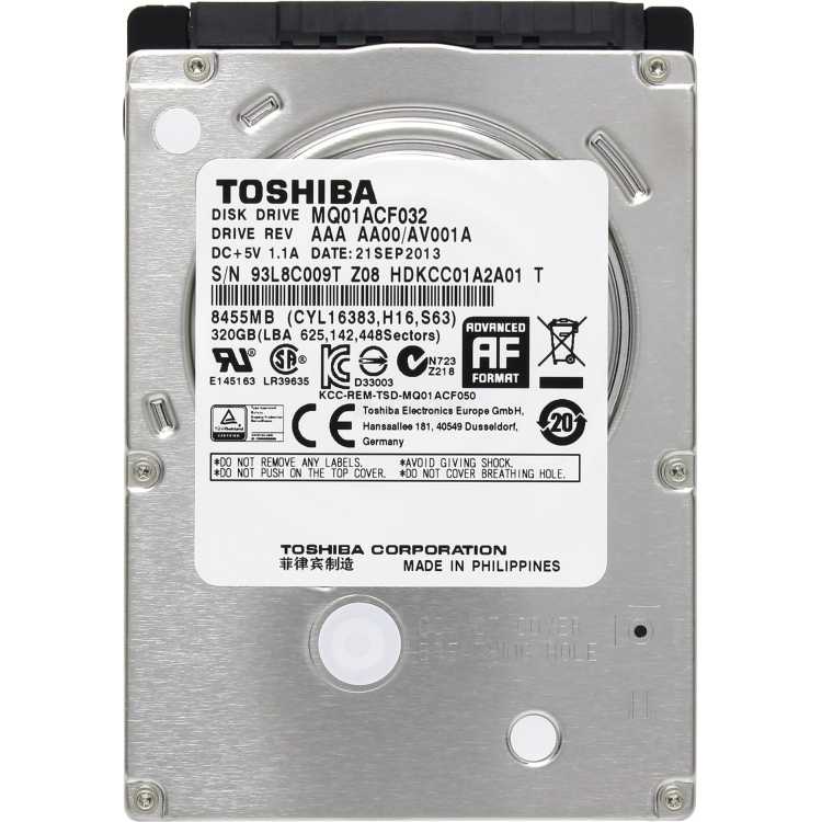 Toshiba MQ01ACF032 320Гб, 2.5" HDD