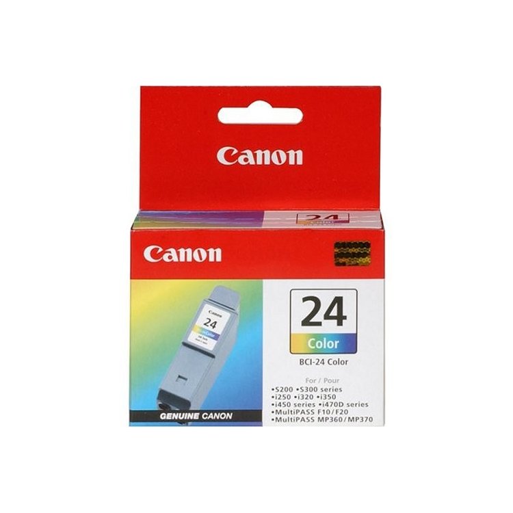 Canon BCI-24 Color Картридж струйный, Пурпурный, Голубой, Желтый, Стандартная