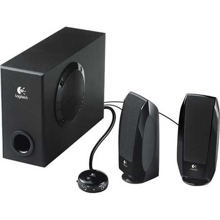 Logitech S220 Черный, RCA/mini jack