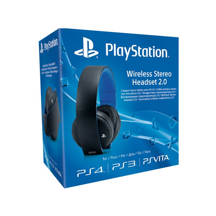 PS4: Гарнитура беспроводная черная для PS4 с поддержкой PS3 и PS Vita Wireless Stereo O2 Headset Black: CECHYA-0083: SCEE Черный