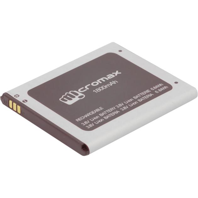 

Аккумуляторная батарея для модели Micromax Q379 Черный, 1800мАч