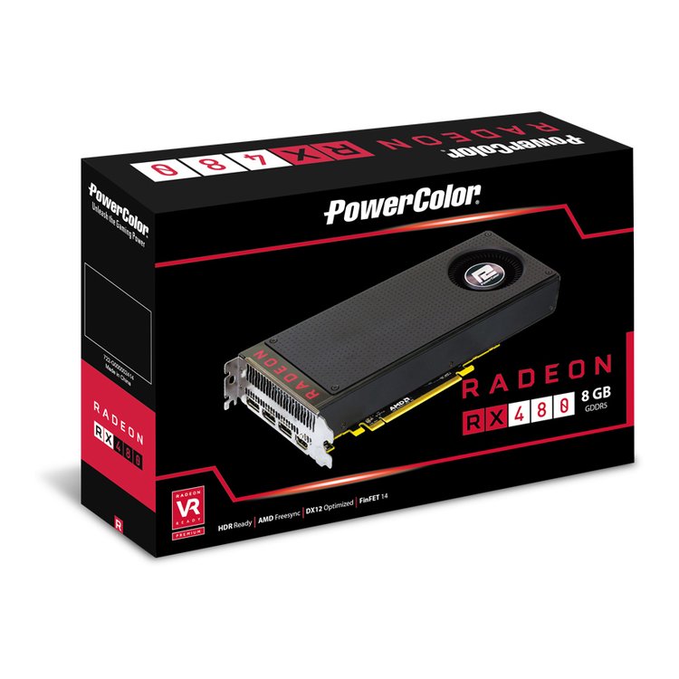 PowerColor 8GBD5-M3DH Radeon RX 480 GDDR5