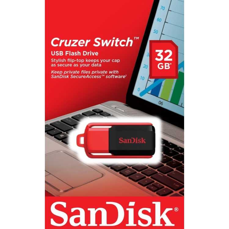 USB2.0 SanDisk CZ52 Cruzer Switch 32Гб