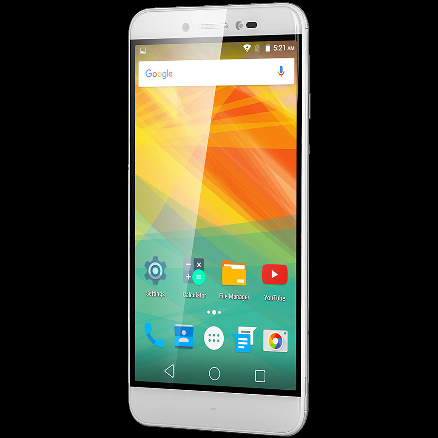 Смартфон Prestigio Grace Z5 8Гб, Dual SIM, 3G, цена телефона. Цвет  серебристый