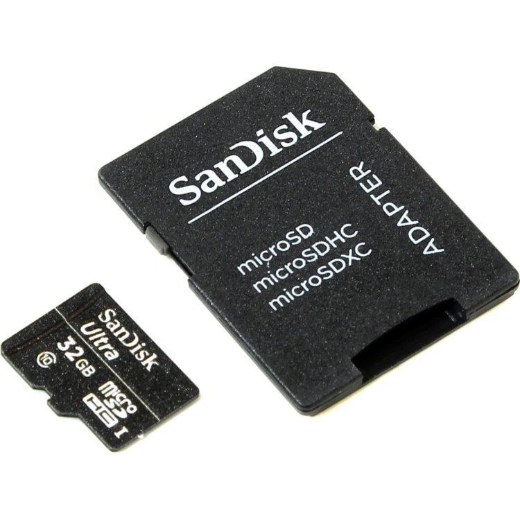 SanDisk Ultra SDSDQL-032G-R35A microSDHC, 32Гб, Class 10