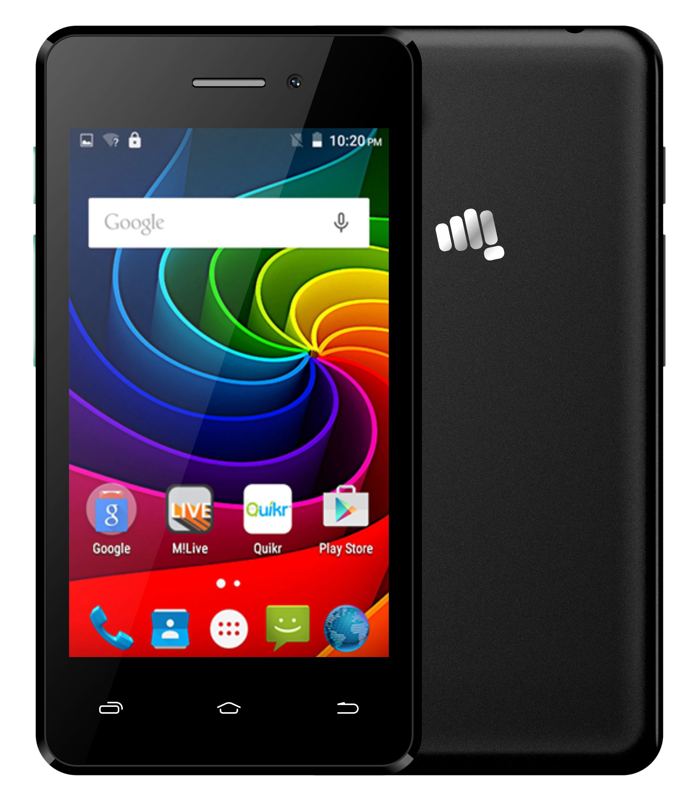 Смартфон Micromax Q301, цена телефона. Цвет черный