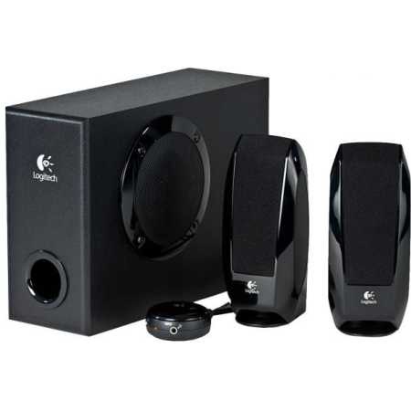 Logitech S220 Черный, RCA/mini jack