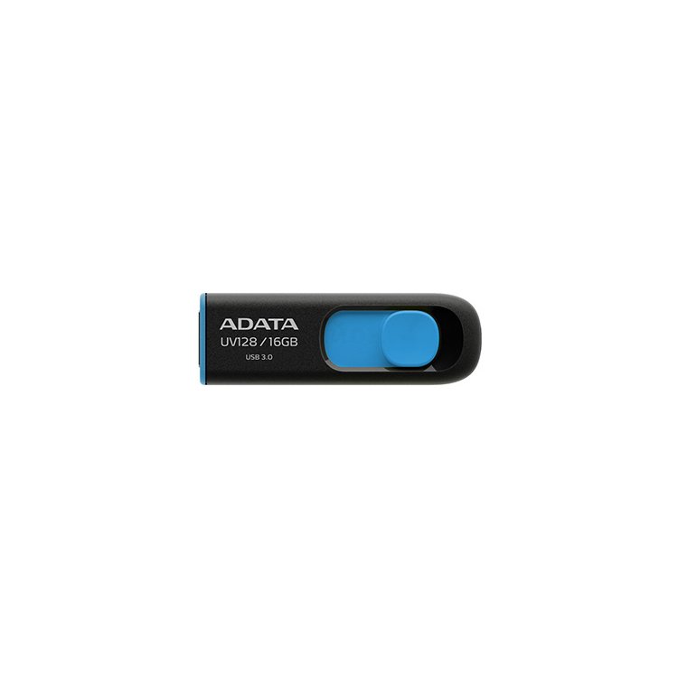 A-DATA DashDrive UV128 16Гб, Черный\, пластик, USB 3.0