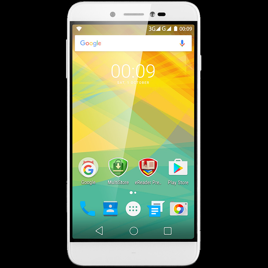 Смартфон Prestigio Grace Z5 8Гб, Dual SIM, 3G, цена телефона. Цвет  серебристый