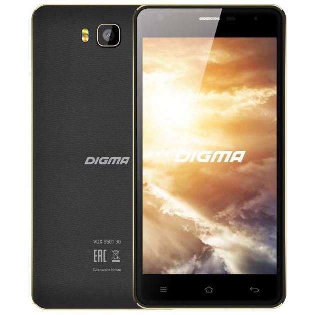 

Digma VOX S501 8Гб, Черный, Dual SIM, 3G