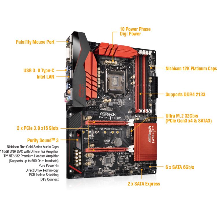 ASRock Fatal1ty H170 Performance ATX