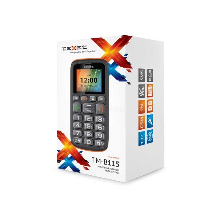 Мобильный Телефон TeXet TM-B115, Цена. Цвет Серый