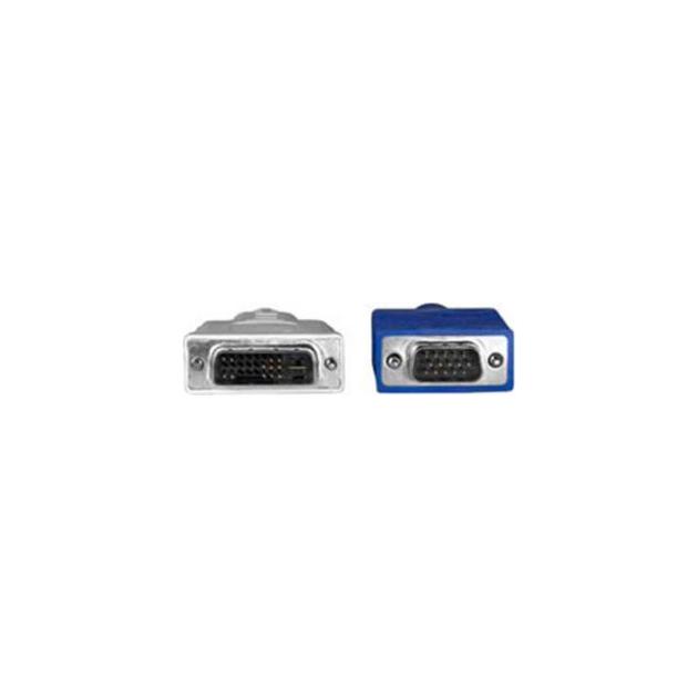 

Кабель Hama H-45075-адаптер VGA-DVI аналоговый m-m 1.8 м High Quality серый