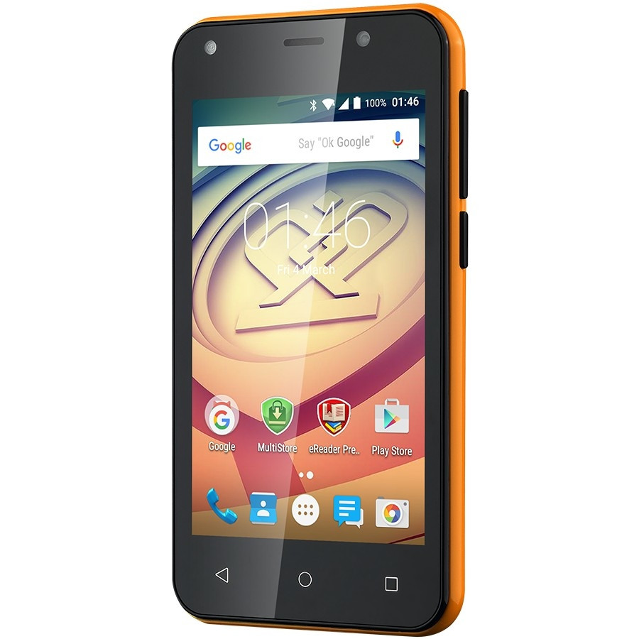 Смартфон Prestigio Wize L3, цена телефона. Цвет оранжевый