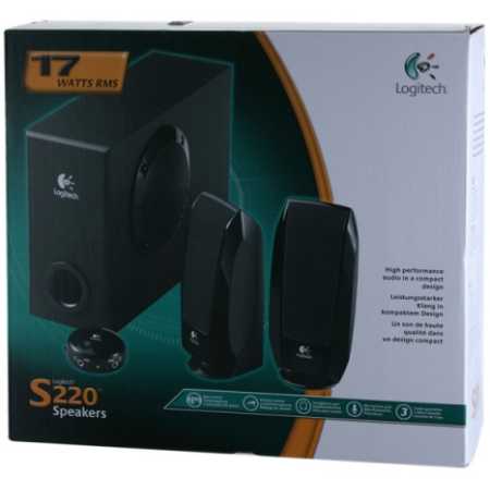 Logitech S220 Черный, RCA/mini jack