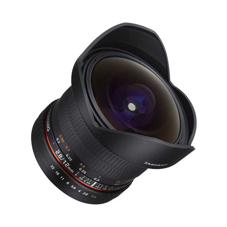 Samyang 12mm f/2.8 ED AS NCS Fish-Eye Canon EF «Рыбий глаз», Canon EF, Совместимость с полнокадровыми фотоаппаратами