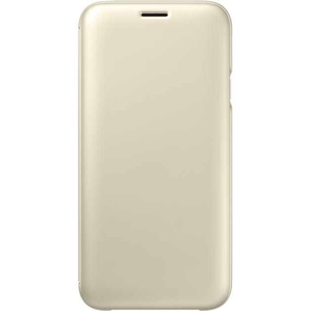 

Samsung Wallet Cover для Samsung Galaxy J7 2017 чехол-книжка, поликарбонат, Золотой