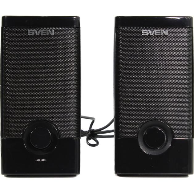

Sven 318 Черный, 2.0, mini jack, Пластик